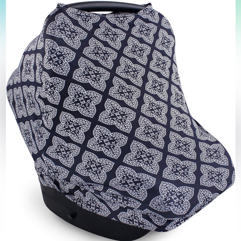 New Yoga Sprout Multi Use Car Seat Canopy, Ornate Clover
